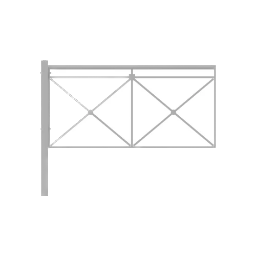Пешеходное ограждение «Крест», тип 2 от Загород-Маркет